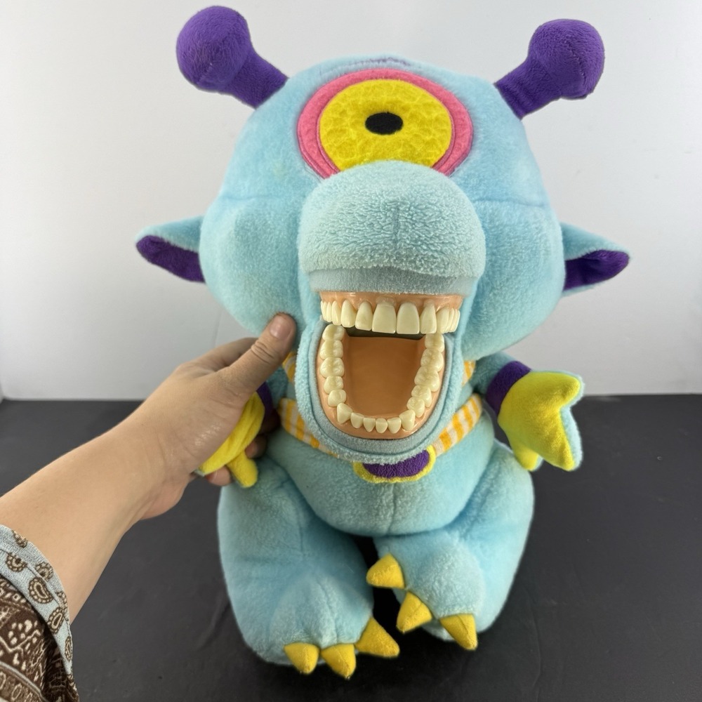 Dental Teaching Puppet Plush Cyclops Alien Monster Tooth Brushing Education Aid - Picture 11 of 11